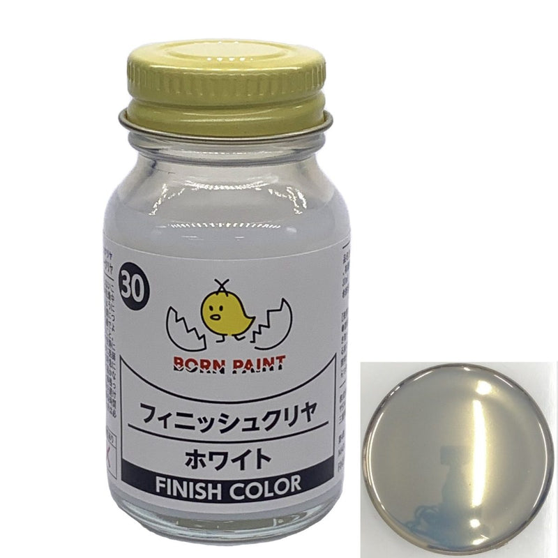 Born Paint 030 - Finish Clear Color White 30mL