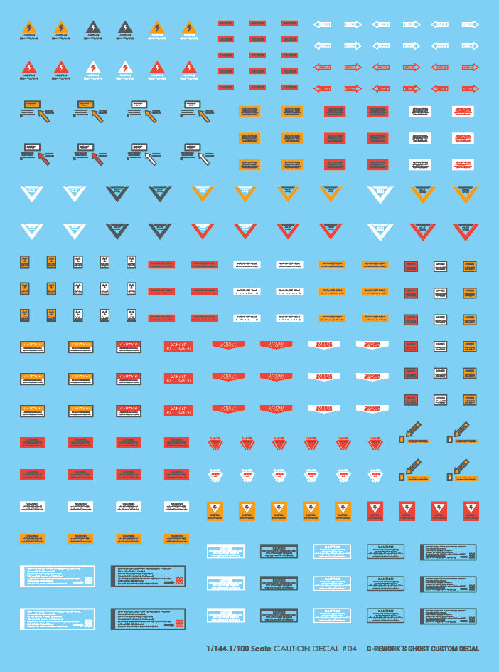 G-Rework Decal - Caution Decal 04