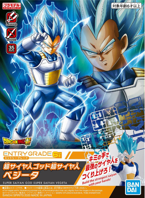 Entry Grade (EG) Dragon Ball Super Saiyan God Super Saiyan Vegeta