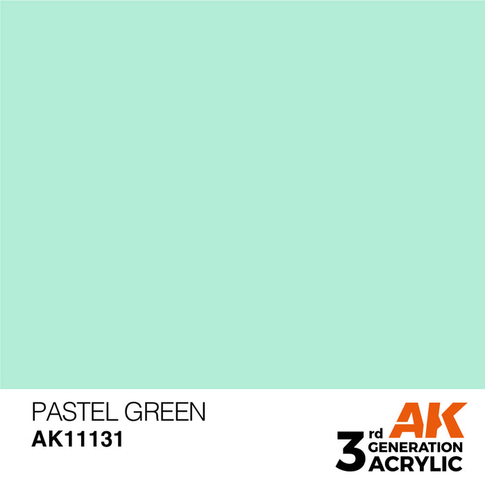 AK Interactive AK11131 3rd Gen Acrylic Pastel Green 17ml
