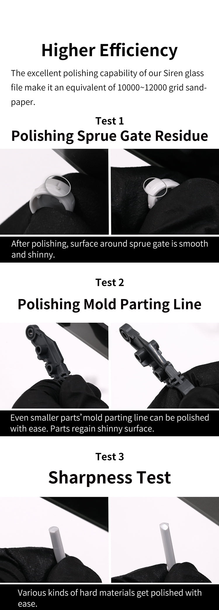 Dspiae Siren-glass Mirror Polishing File (MSF-13, SF-15, SF-16, SF-17, SF-20)