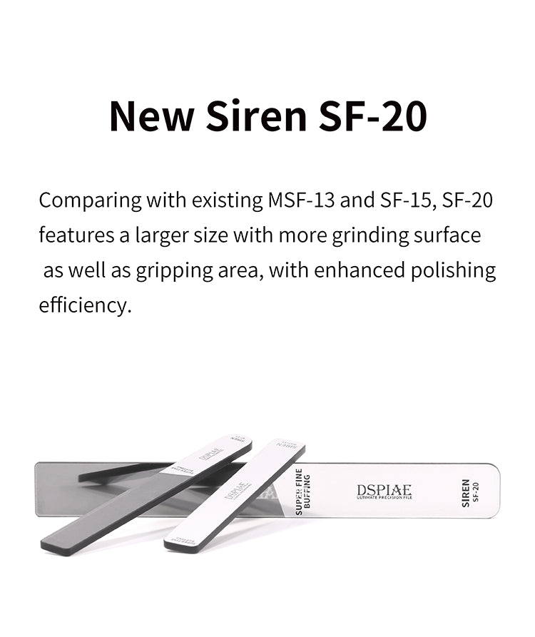 Dspiae Siren-glass Mirror Polishing File (MSF-13, SF-15, SF-16, SF-17, SF-20)