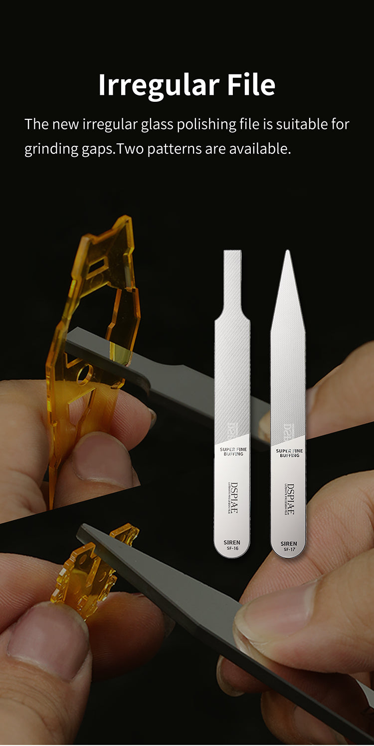 Dspiae Siren-glass Mirror Polishing File (MSF-13, SF-15, SF-16, SF-17, SF-20)