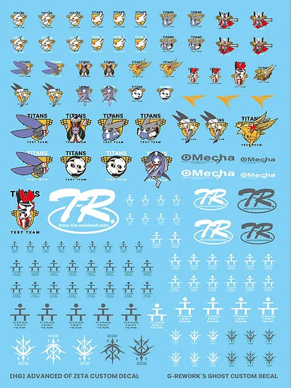 G-Rework Decal - HG Advance of Zeta (A.O.Z.) Custom Mark Decal