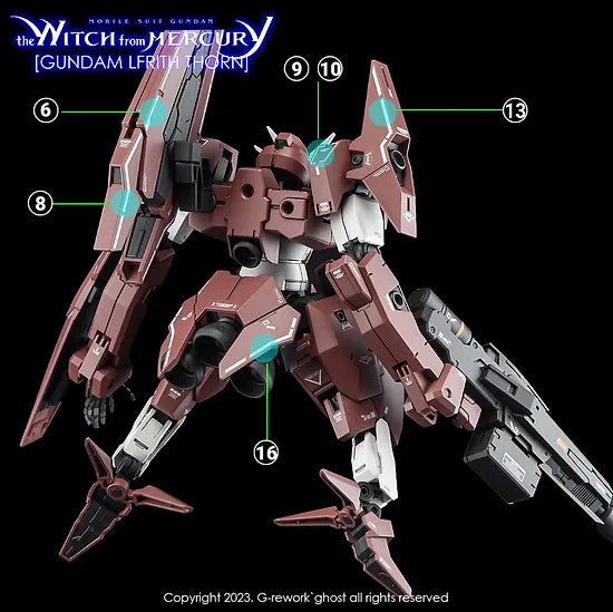 G-Rework Decal - HG Witch from Mercury Gundam Lfrith Thorn Use