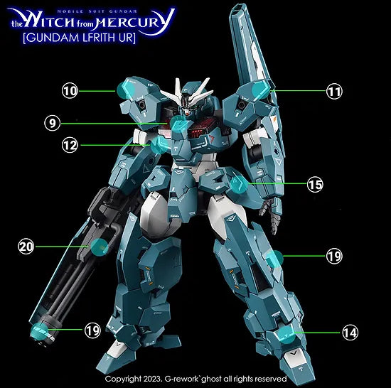 G-Rework Decal - HG Witch from Mercury Gundam Lfrith Ur Use