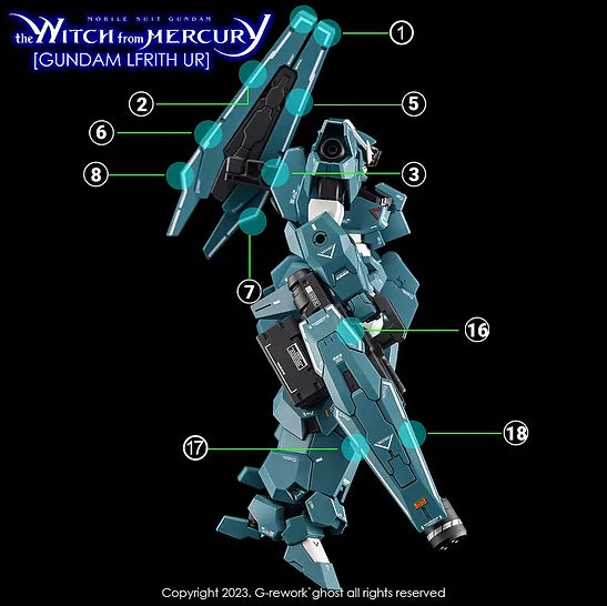 G-Rework Decal - HG Witch from Mercury Gundam Lfrith Ur Use