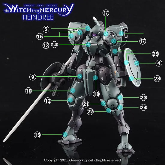 G-Rework Decal - HG Witch from Mercury Heindree Use