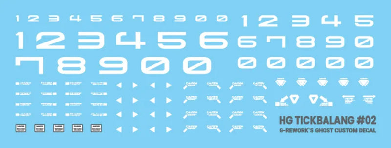 G-Rework Decal - HG Witch from Mercury Tickbalang Use