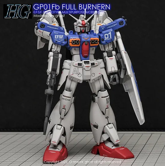G-Rework Decal - HGUC RX-78GP01Fb Gundam GP01Fb Full Burnern Use