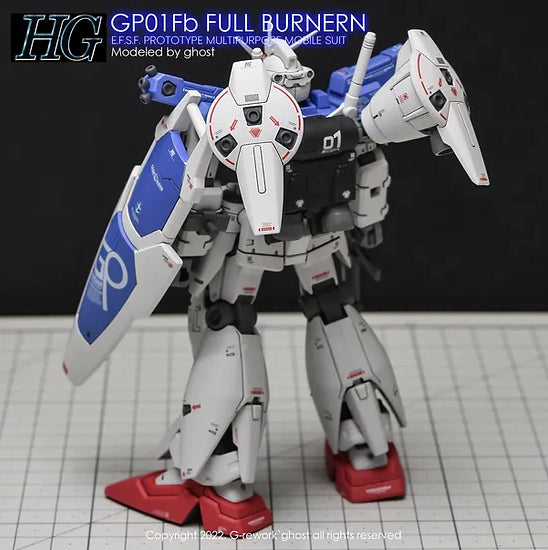 G-Rework Decal - HGUC RX-78GP01Fb Gundam GP01Fb Full Burnern Use