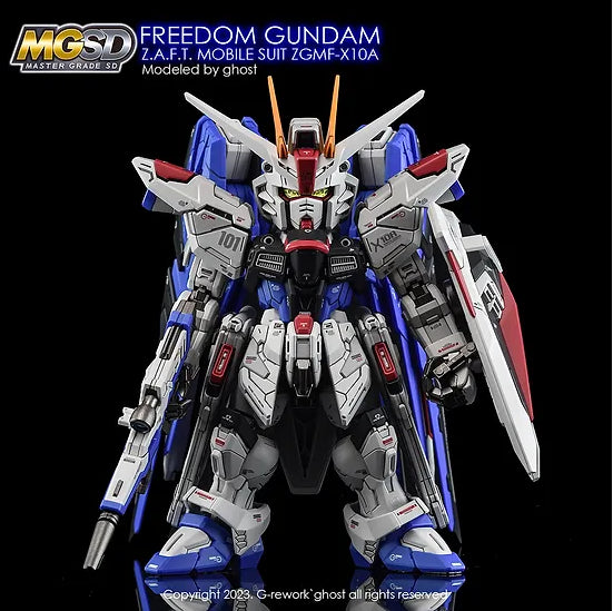 G-Rework Decal - MGSD ZGMF-X10A Freedom Gundam Use