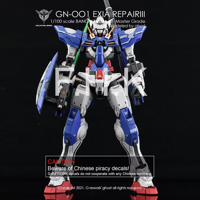 G-Rework Decal - MG GN-001REIII Gundam Exia Repair III Use
