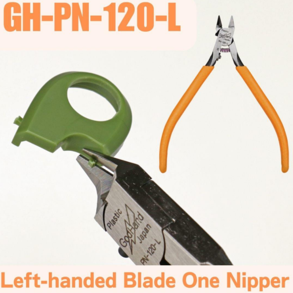 GodHand Precision Nipper PN-120-L Left-Handed Blade One Nipper (with protection cap)