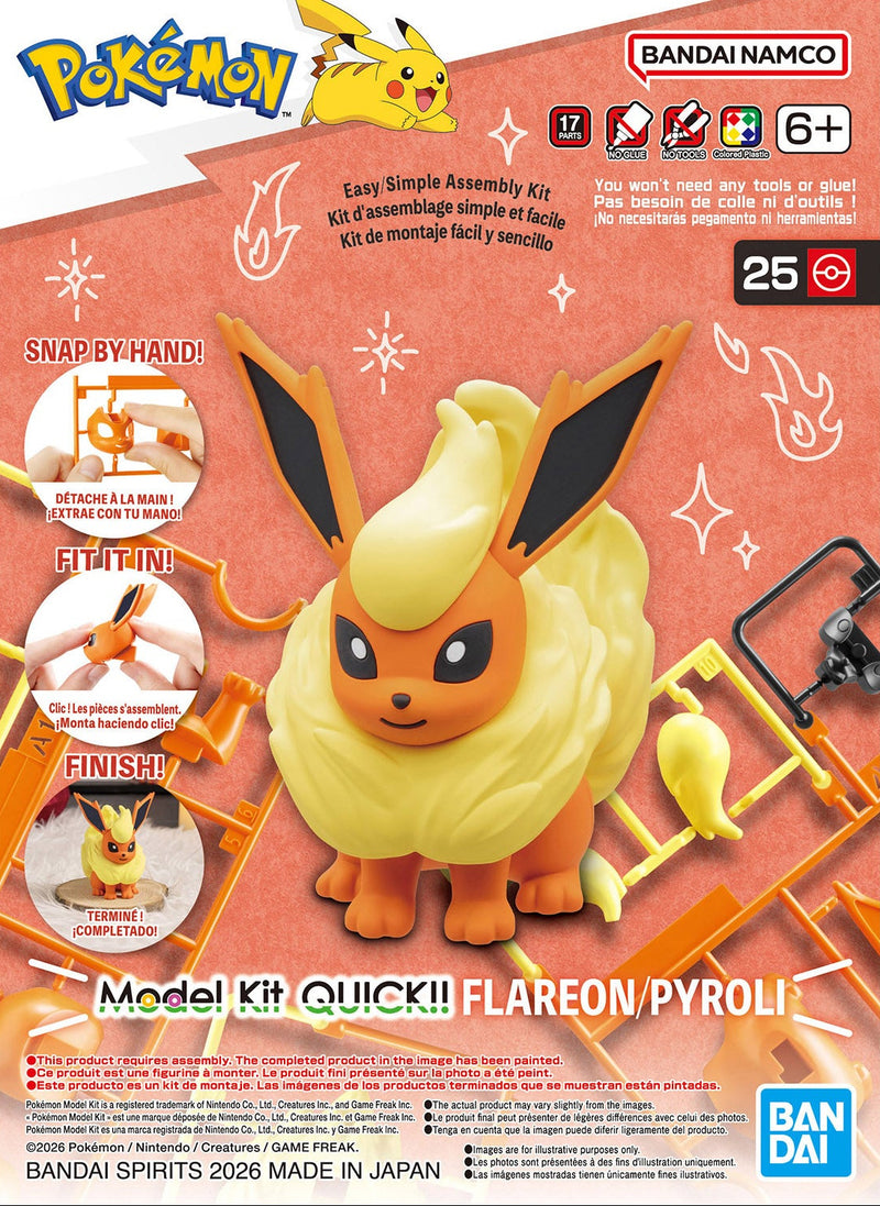 Pokemon Plastic Model Collection Quick!! No.25 Flareon