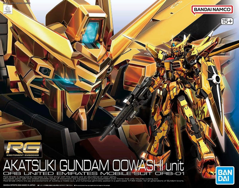 Real Grade (RG) 1/144 ORB-01 Akatsuki Gundam (Oowashi Unit)