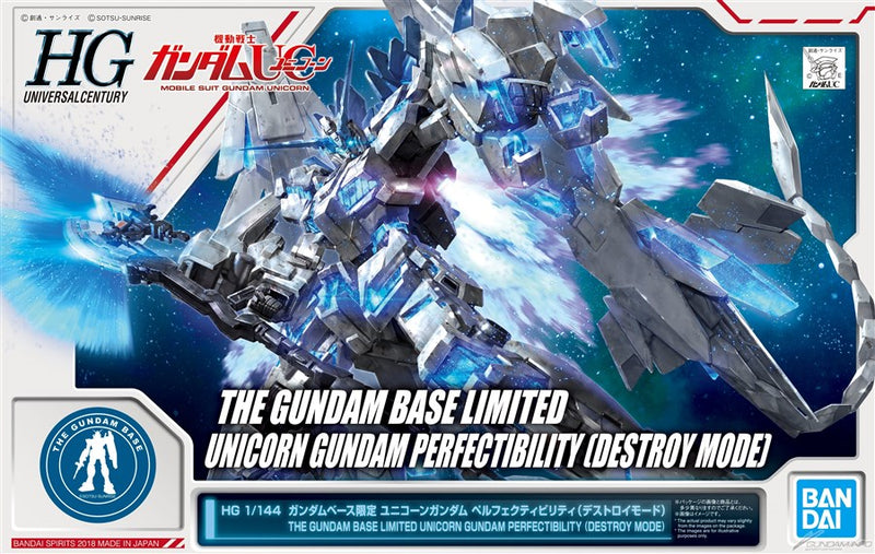 Gundam Base Limited High Grade (HG) HGUC 1/144 RX-0 Gundam Unicorn Perfectibility
