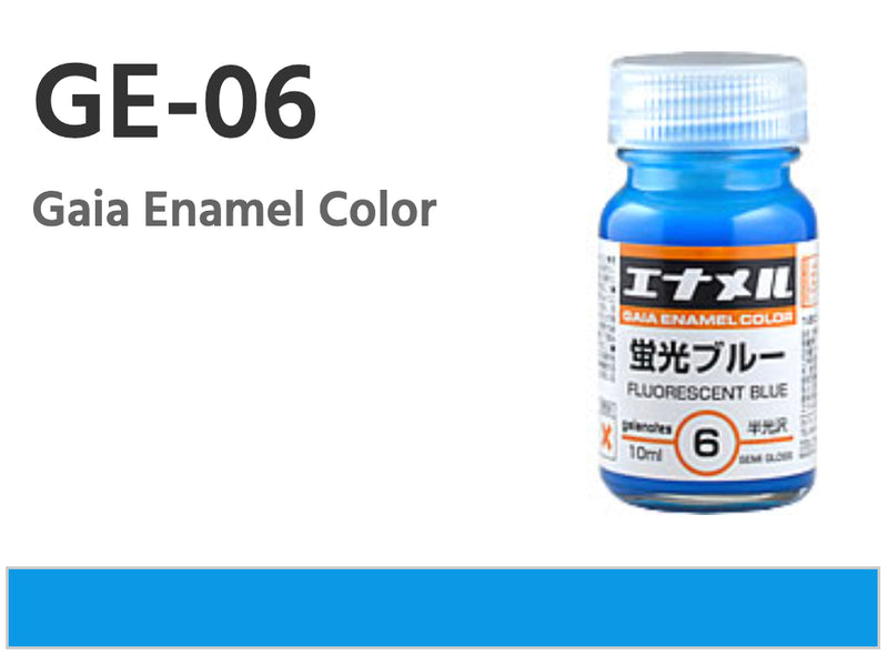 Color Ge10 Gaianotes Enamel Color GE-06 - Fluorescent Blue - Argama Hobby ...