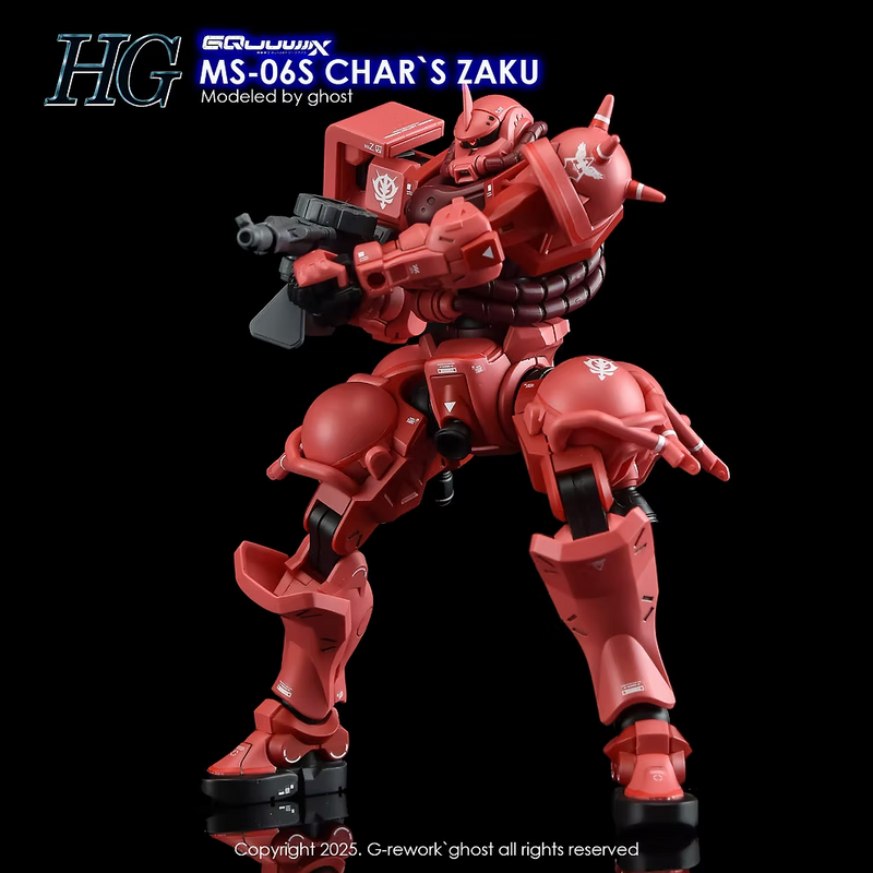 G-Rework Decal - HG Mobile Suit Gundam GQuuuuuuX MS-06S Char's Zaku Use