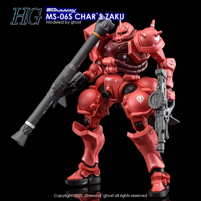 G-Rework Decal - HG Mobile Suit Gundam GQuuuuuuX MS-06S Char's Zaku Use