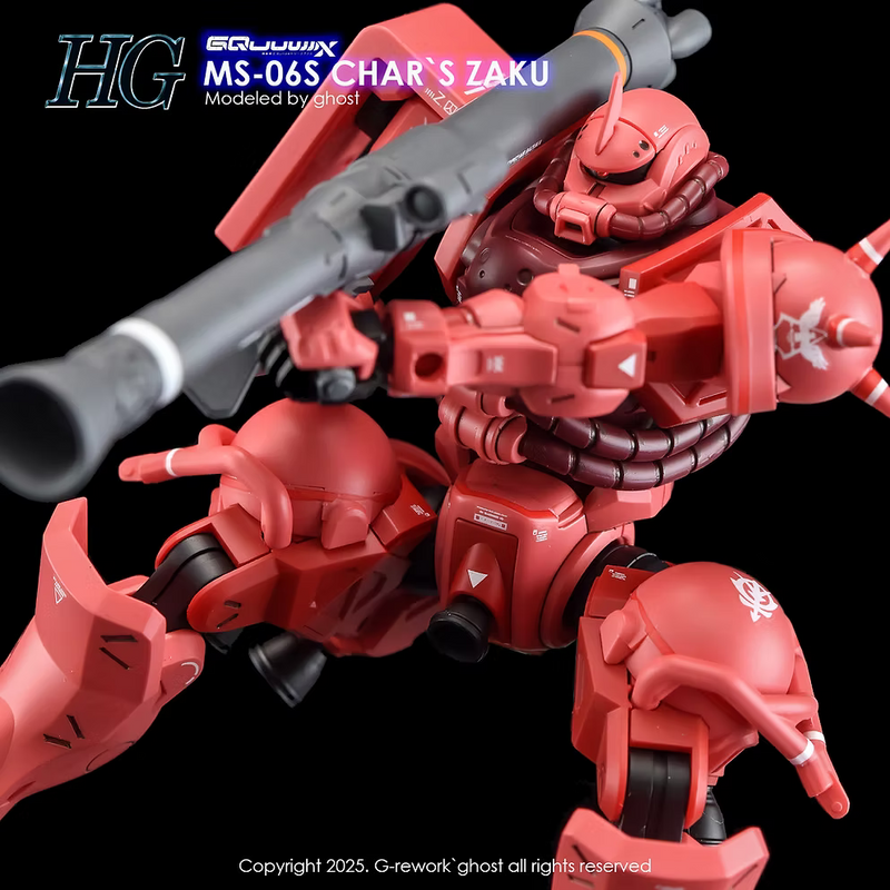 G-Rework Decal - HG Mobile Suit Gundam GQuuuuuuX MS-06S Char's Zaku Use