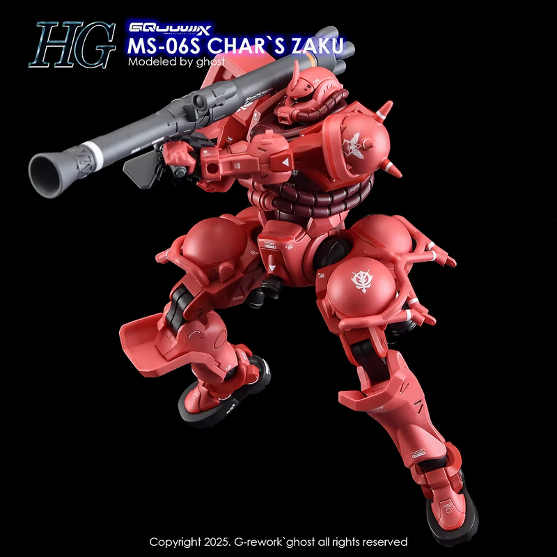 G-Rework Decal - HG Mobile Suit Gundam GQuuuuuuX MS-06S Char's Zaku Use