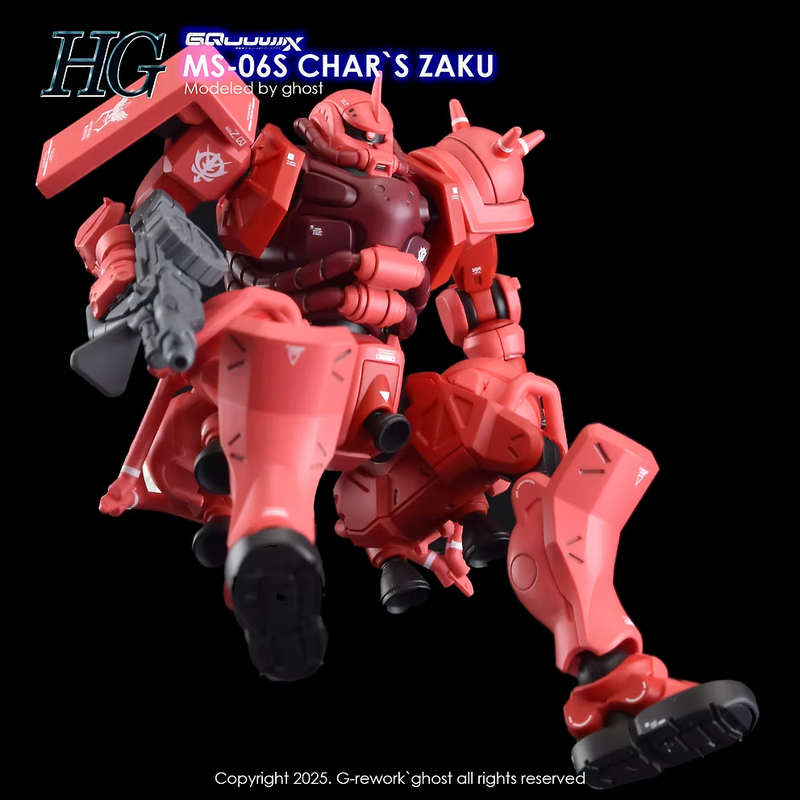 G-Rework Decal - HG Mobile Suit Gundam GQuuuuuuX MS-06S Char's