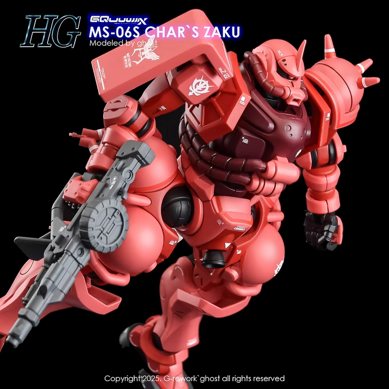 G-Rework Decal - HG Mobile Suit Gundam GQuuuuuuX MS-06S Char's Zaku Use