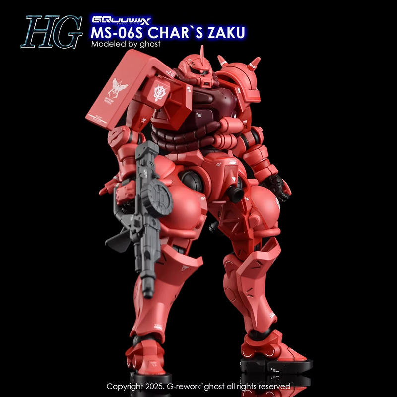G-Rework Decal - HG Mobile Suit Gundam GQuuuuuuX MS-06S Char's