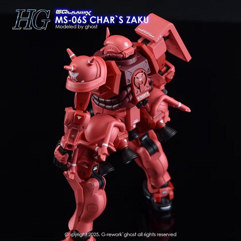 G-Rework Decal - HG Mobile Suit Gundam GQuuuuuuX MS-06S Char's Zaku Use
