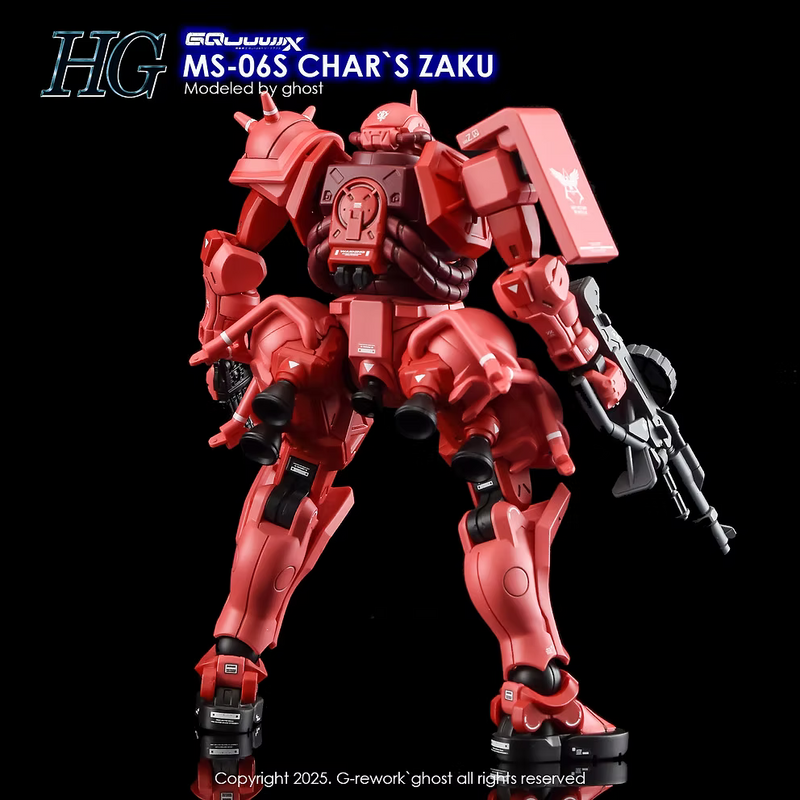 G-Rework Decal - HG Mobile Suit Gundam GQuuuuuuX MS-06S Char's Zaku Use