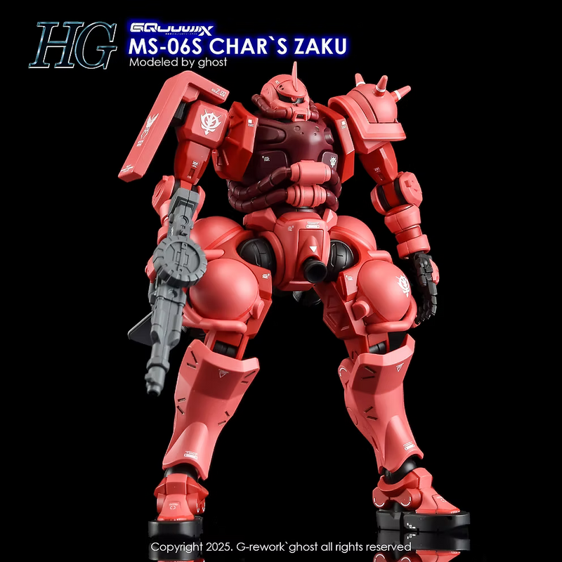 G-Rework Decal - HG Mobile Suit Gundam GQuuuuuuX MS-06S Char's Zaku Use