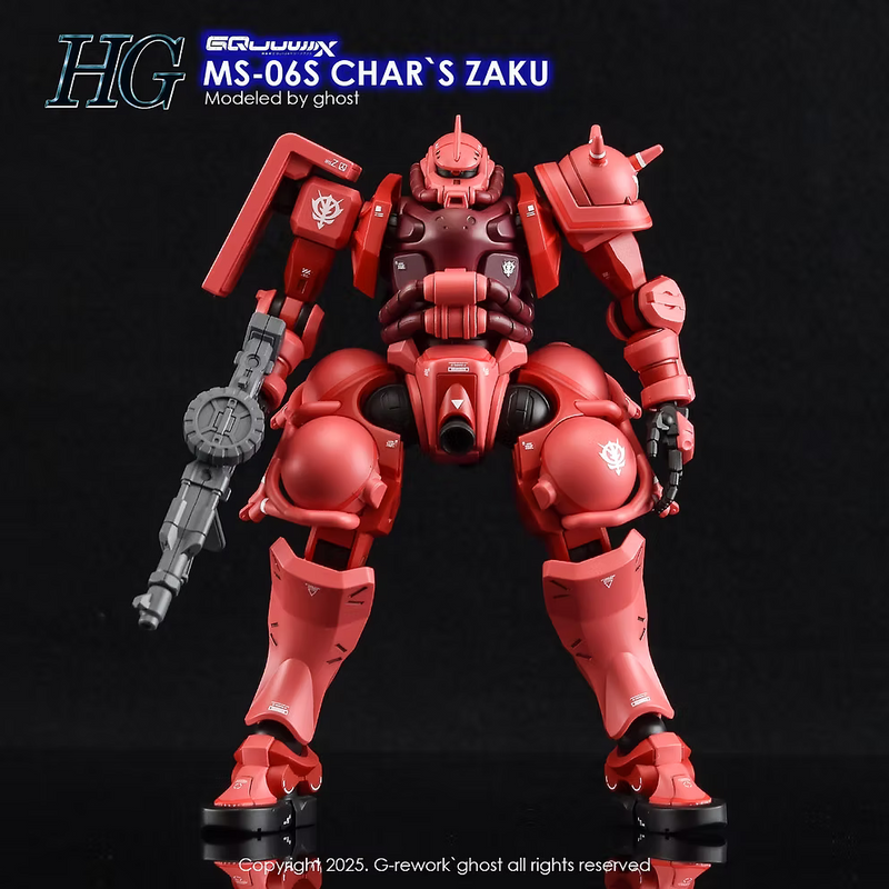 G-Rework Decal - HG Mobile Suit Gundam GQuuuuuuX MS-06S Char's Zaku Use