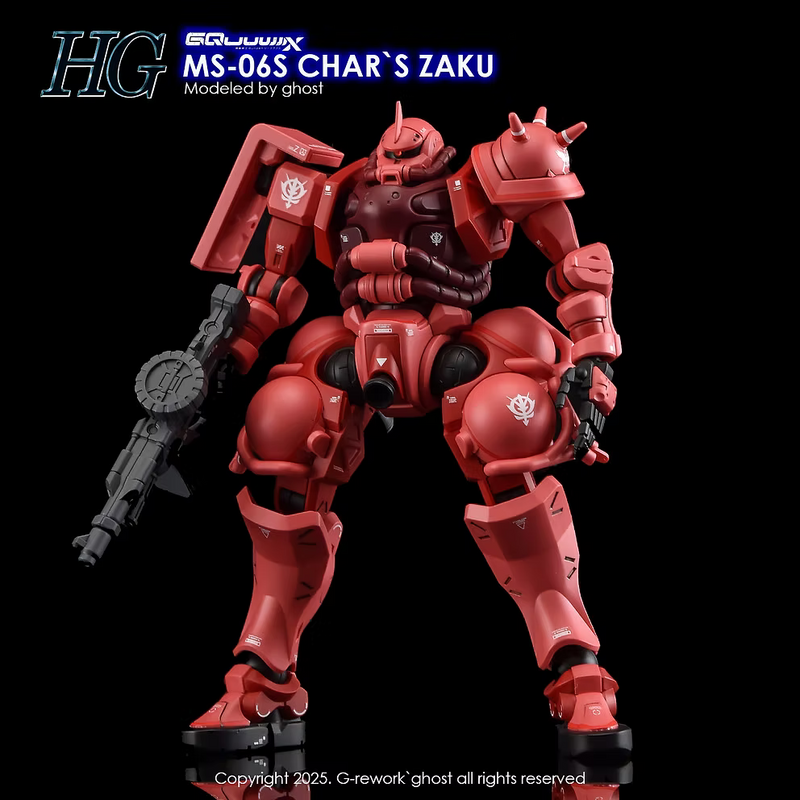 G-Rework Decal - HG Mobile Suit Gundam GQuuuuuuX MS-06S Char's Zaku Use