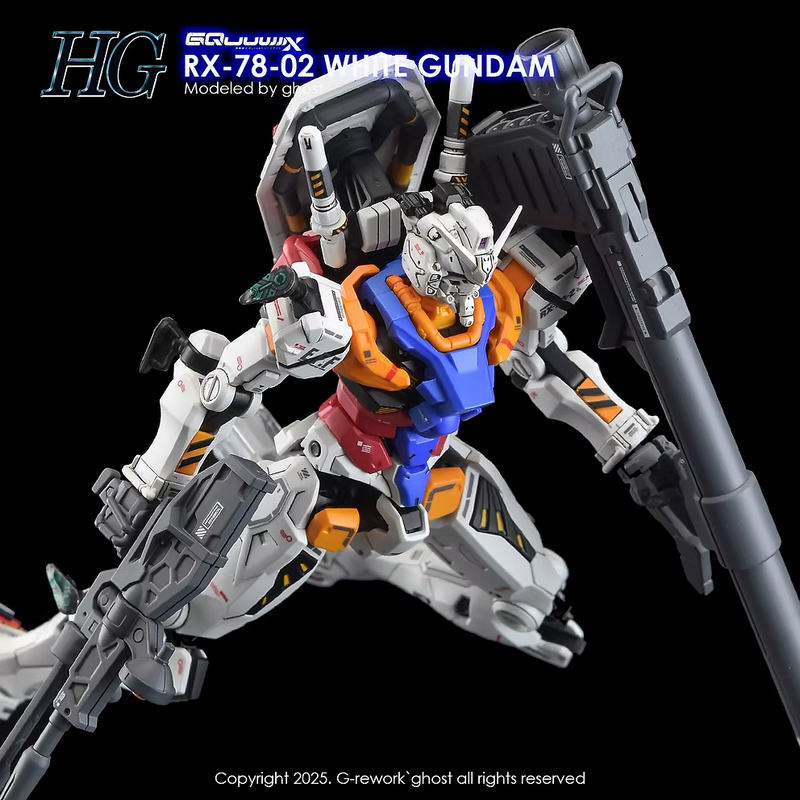 G-Rework Decal - HG Mobile Suit Gundam GQuuuuuuX RX-78-02 White Gundam Use