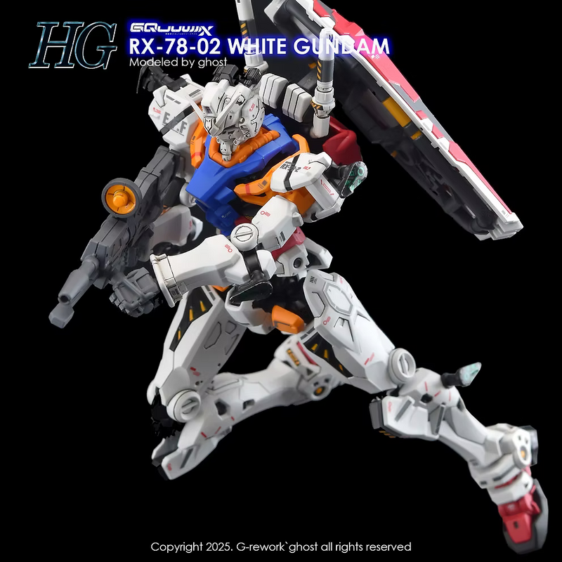 G-Rework Decal - HG Mobile Suit Gundam GQuuuuuuX RX-78-02 White Gundam Use