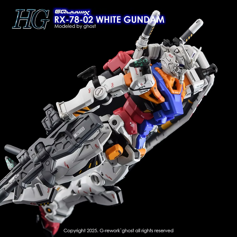 G-Rework Decal - HG Mobile Suit Gundam GQuuuuuuX RX-78-02 White Gundam Use