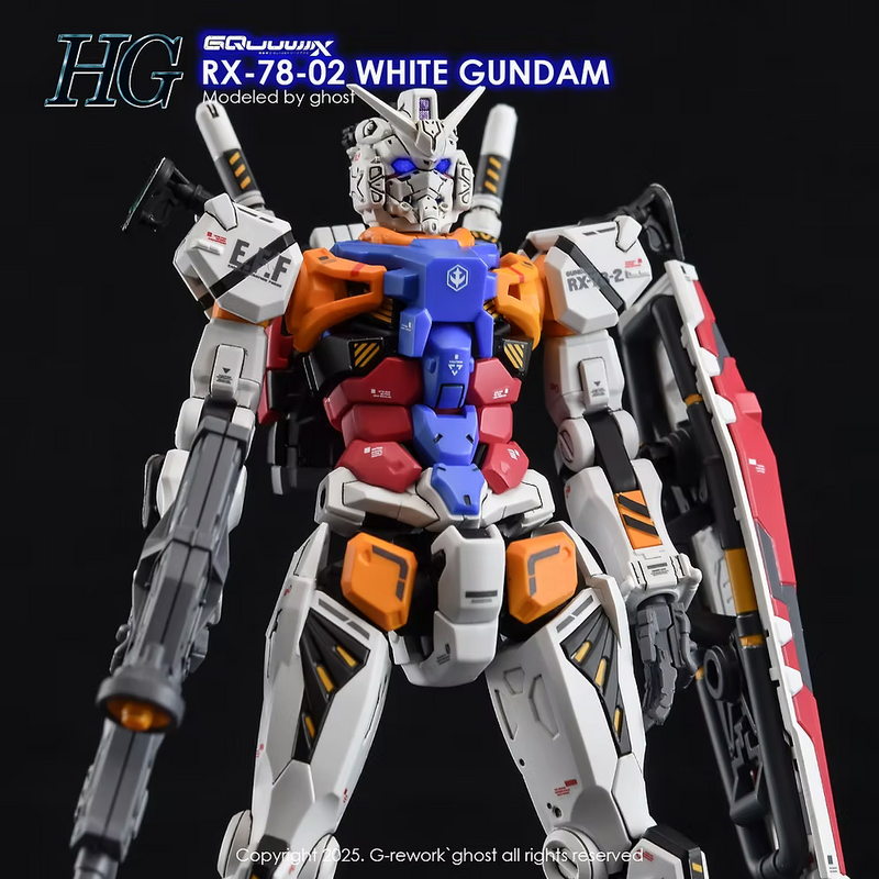 G-Rework Decal - HG Mobile Suit Gundam GQuuuuuuX RX-78-02 White Gundam Use