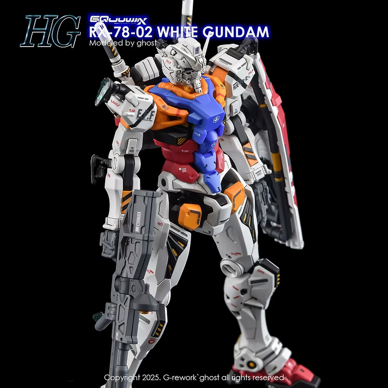 G-Rework Decal - HG Mobile Suit Gundam GQuuuuuuX RX-78-02 White Gundam Use