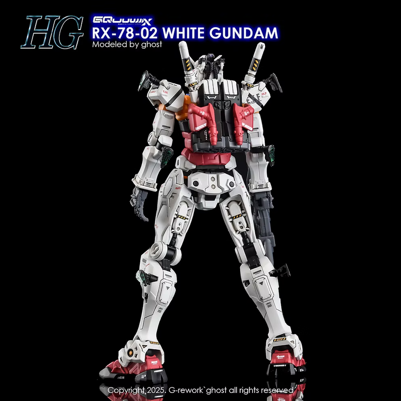 G-REWORK 新作 リクエスト HG 白いガンダム G-Rework Decal - HG Mobile Suit Gundam GQuuuuuuX RX-78-02 White