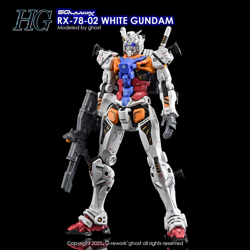 G-Rework Decal - HG Mobile Suit Gundam GQuuuuuuX RX-78-02 White Gundam Use