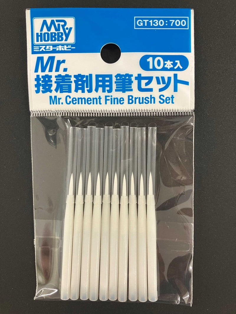 Mr.Cement Fine Brush Set (10 pieces) (GT130)