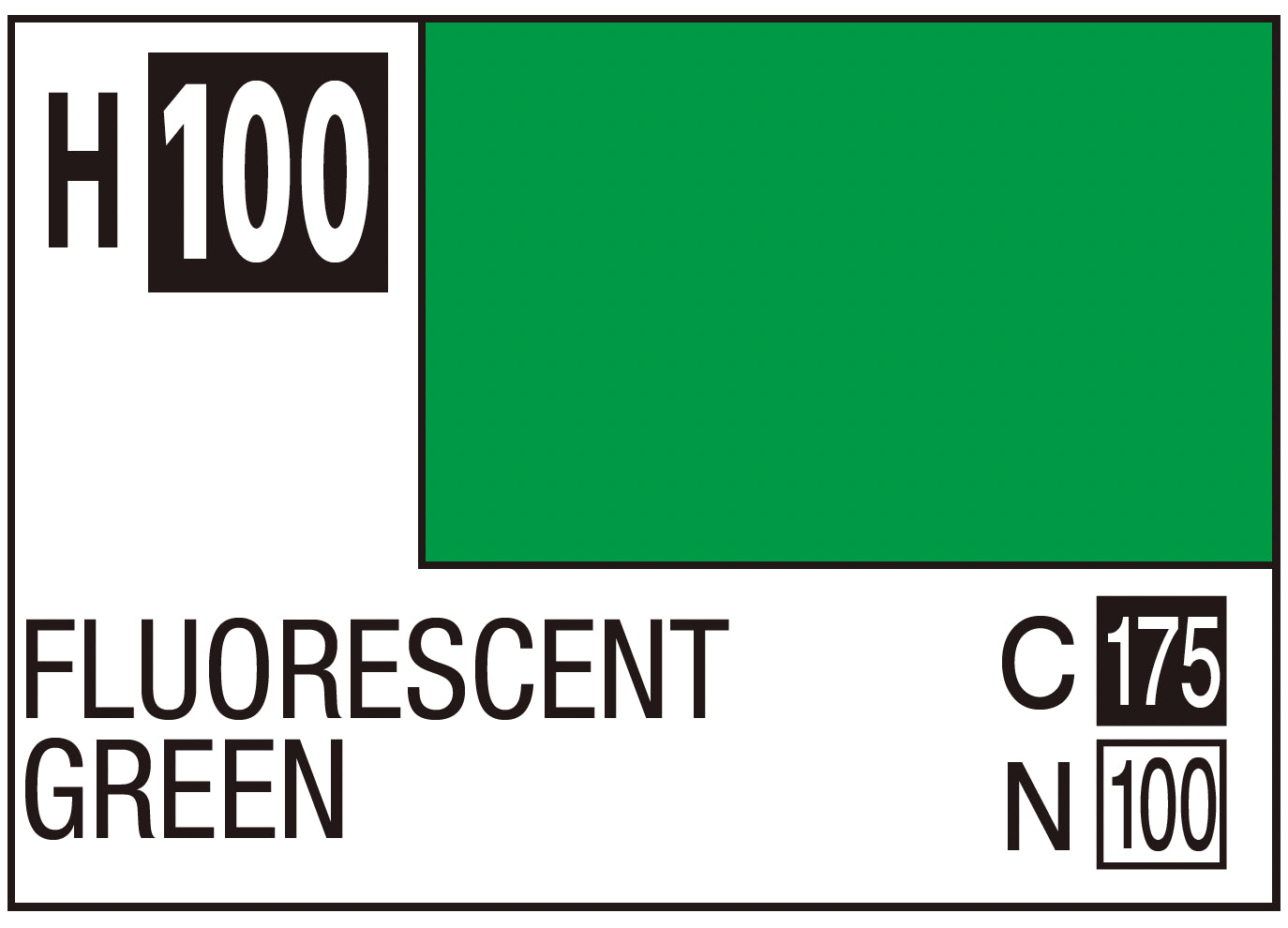 GSI Creos Mr.Hobby Aqueous Hobby Color H100 - Flourescent Green ...