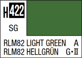 Mr.Hobby Aqueous Hobby Color H422 - RLM82 Light Green (German Luftwaffe Aircraft)