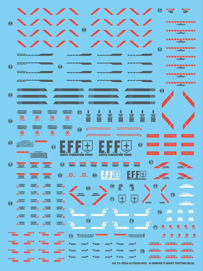 G-Rework Decal - HGUC TX-ff104 Alyzeus Use