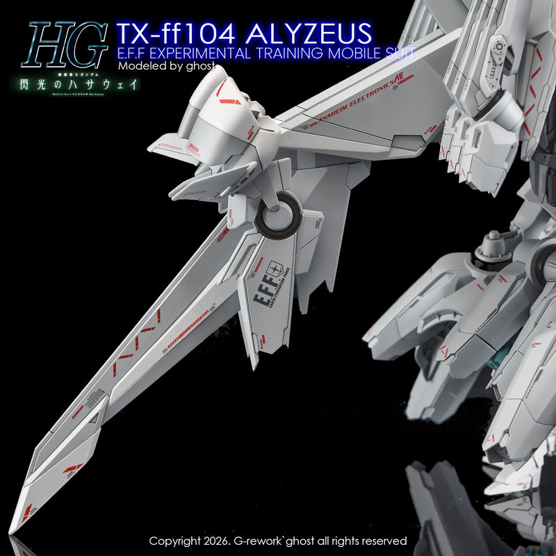 G-Rework Decal - HGUC TX-ff104 Alyzeus Use