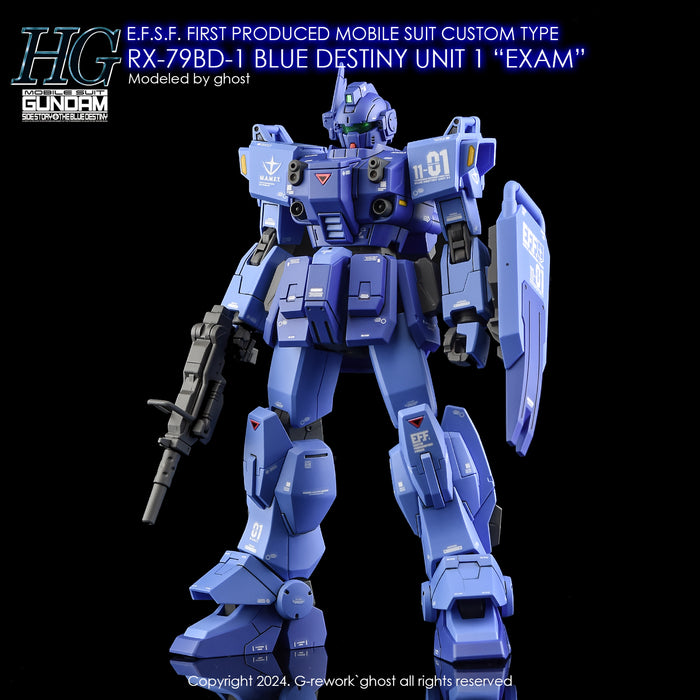 G-Rework Decal - HGUC RX-79BD-1 Blue Destiny Unit 1 Use (Renewal)