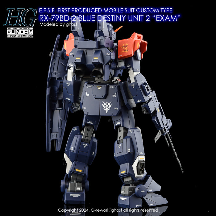 G-Rework Decal - HGUC RX-79BD-2 Blue Destiny Unit 2 Use (Renewal)