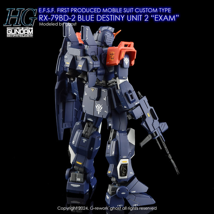 G-Rework Decal - HGUC RX-79BD-2 Blue Destiny Unit 2 Use (Renewal)