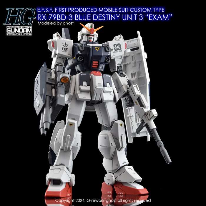 G-Rework Decal - HGUC RX-79BD-3 Blue Destiny Unit 3 Use (Renewal)